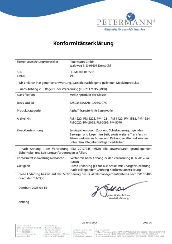 Konformitätserklärung
