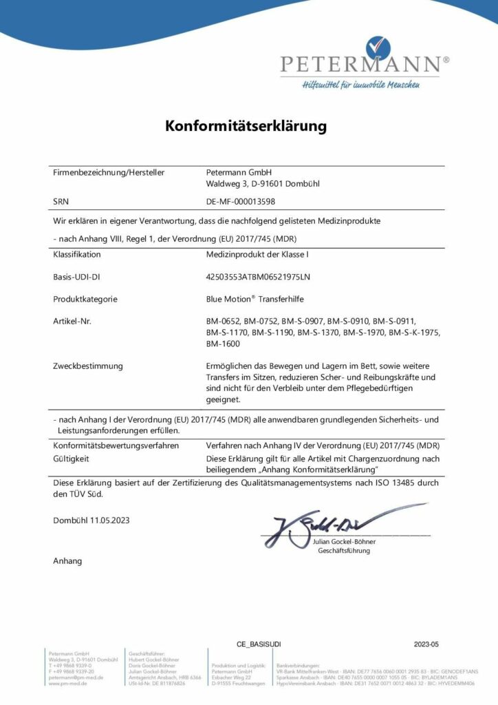 Konformitätserklärung