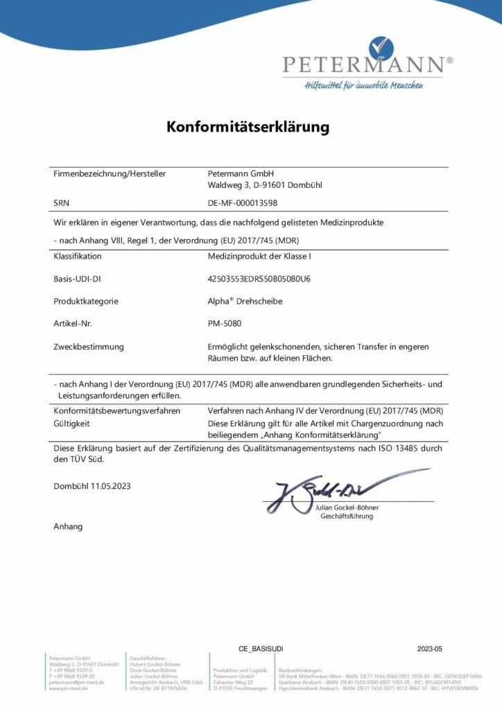 Konformitätserklärung