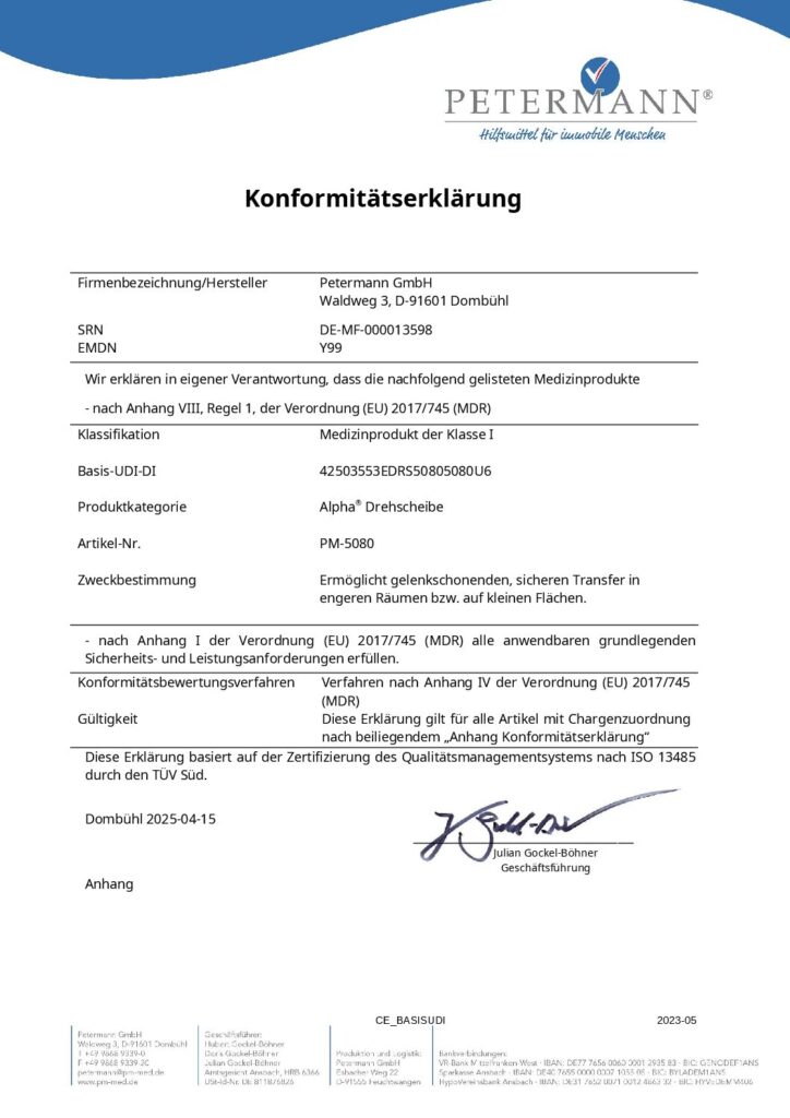 Konformitätserklärung