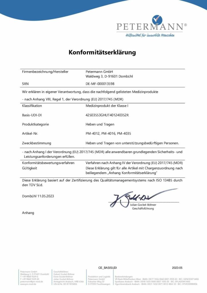 Konformitätserklärung