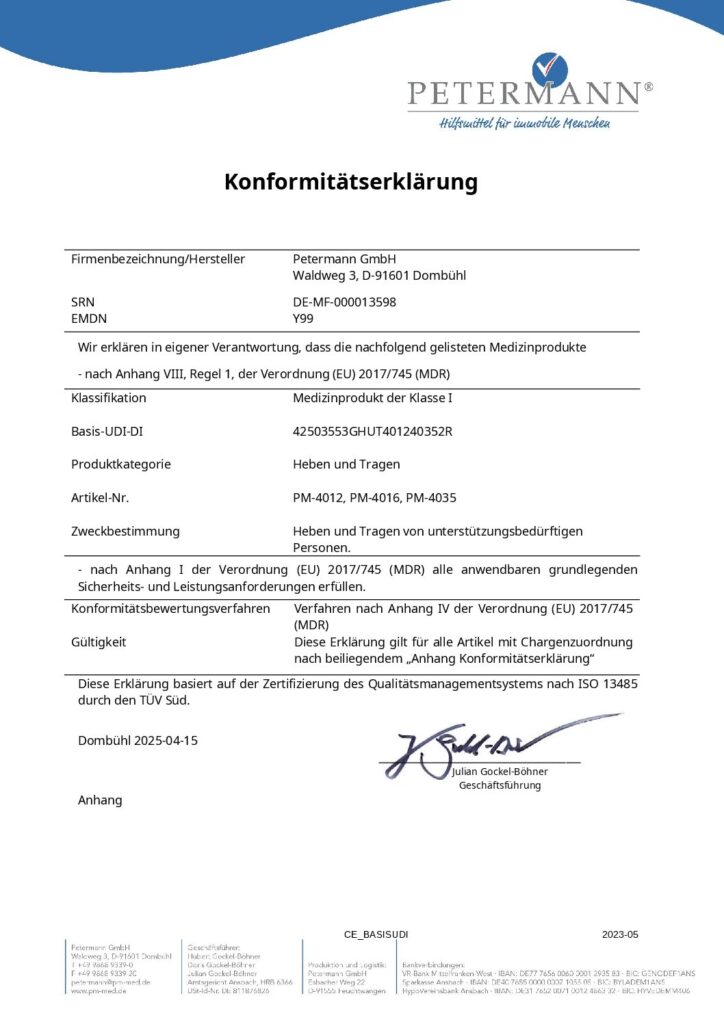 Konformitätserklärung