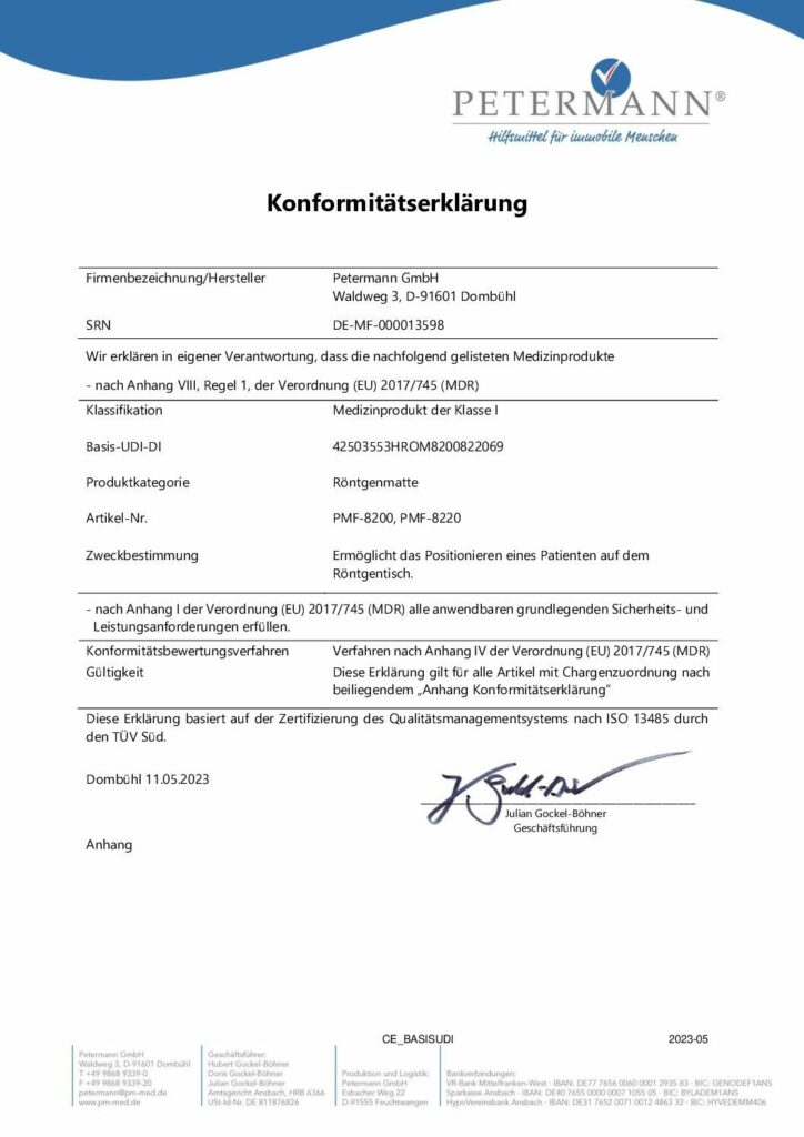 Konformitätserklärung