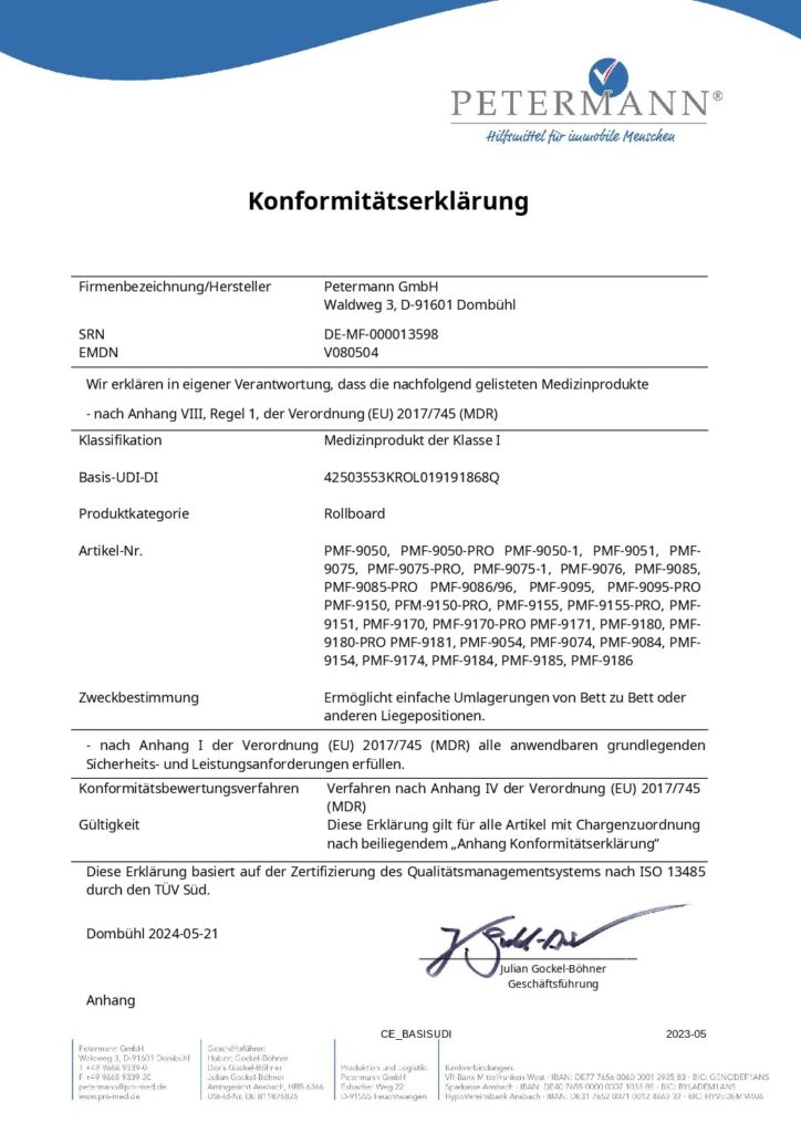 Konformitätserklärung
