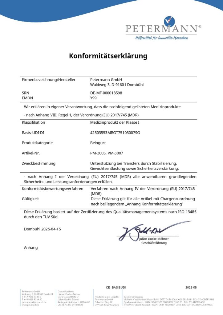 Konformitätserklärung