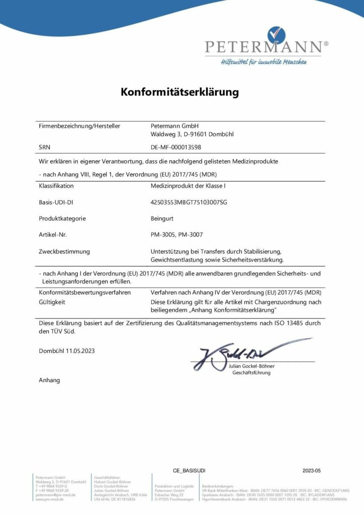 Konformitätserklärung