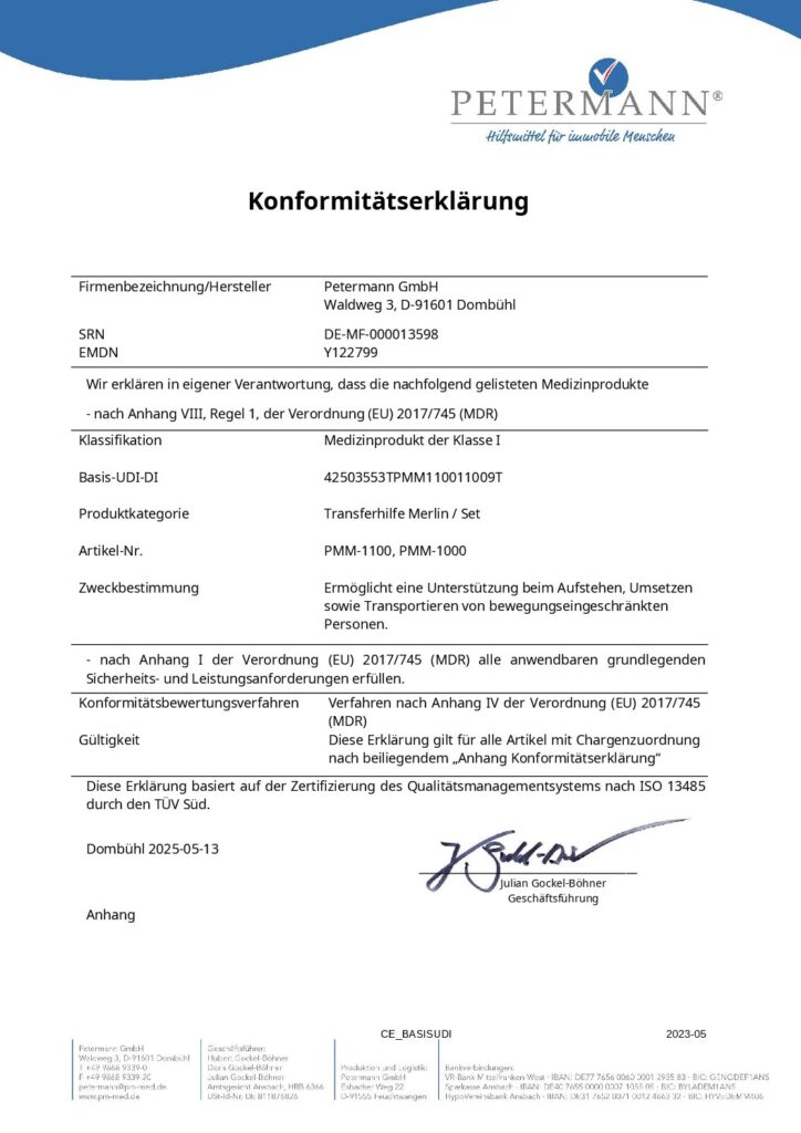 Konformitätserklärung