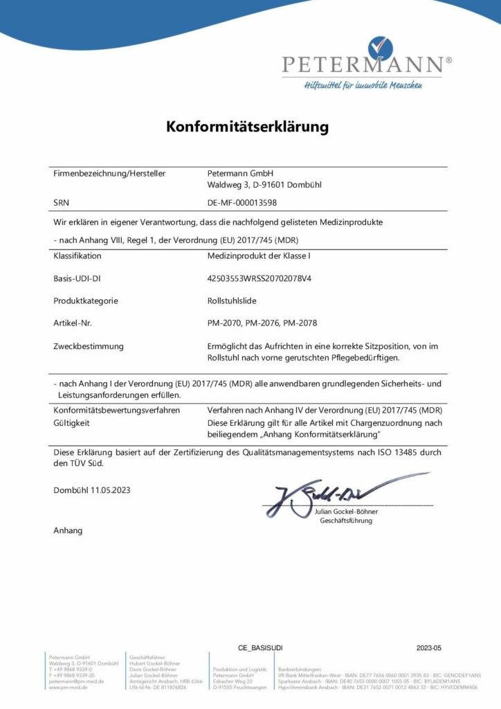 Konformitätserklärung